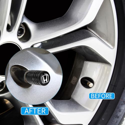 Tire Valve Stem Caps Cover for Honda Metal Car Wheel Air caps - Product Imagery