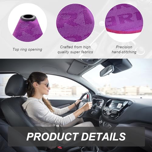 Car Shift Boot Cover, Fabric Shifter Lever Knob Boot Dustproof - Product Imagery