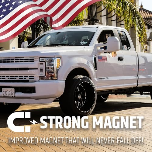 Premium American Flag Magnets for Trucks and Cars (3 Pack) + - Product Imagery