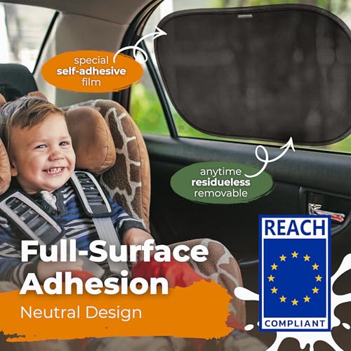 CARAMAZ Car Window Shade for Baby with Certified UV-Protection 2 - Product Imagery