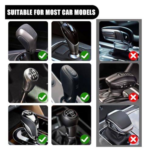 JOYCOURT 2PCS Car Gear Shift Hoodie Auto Shifter Knob Cover, - Product Imagery