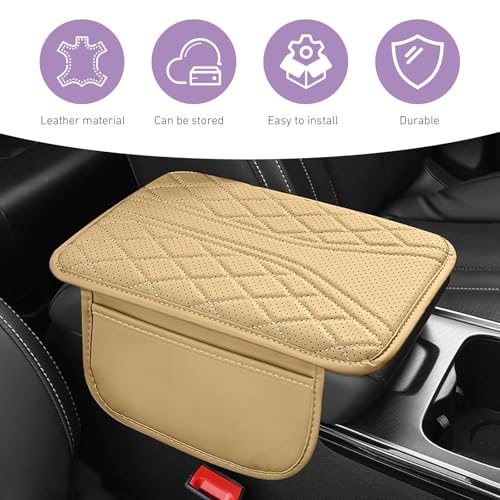 Car Center Console Breathable Protector, Non-slip Cover with Two - Product Imagery