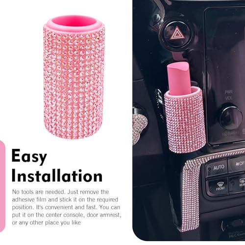 Bling Chapstick Holder for Car, Diamond Lip Balm Holder, Upright - Product Imagery
