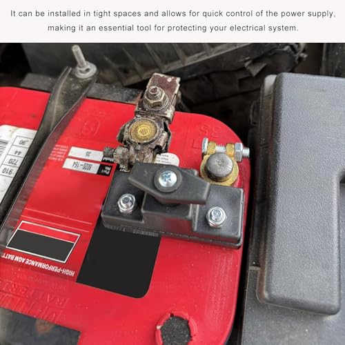 Battery Disconnect Switch, 12V/24V Heavy Duty Power Cut Off - Product Imagery