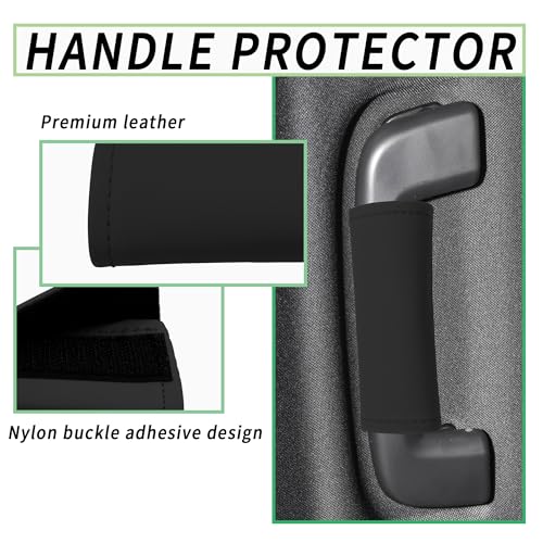 2PCS Leather Inside Car Door Handle Protector,Colorful Car - Product Imagery