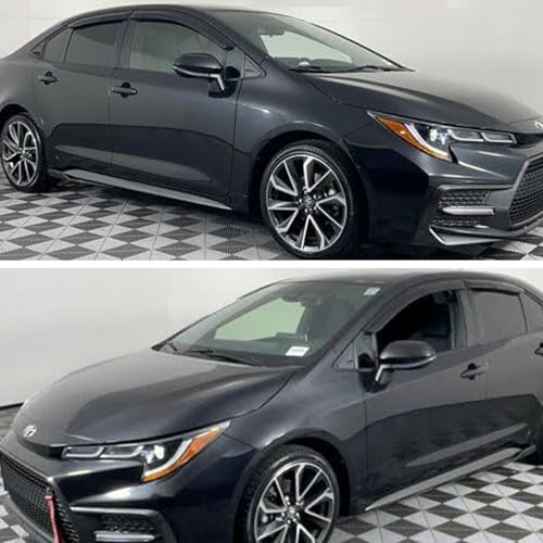 Tape on Rain Guards for 2019-2026 Toyota Corolla Hatchback - Product Imagery