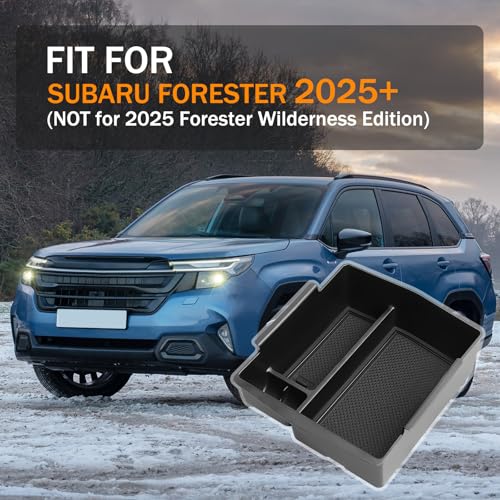 Center Console Organizer for 2025 2026 Subaru Forester Premium - Product Imagery