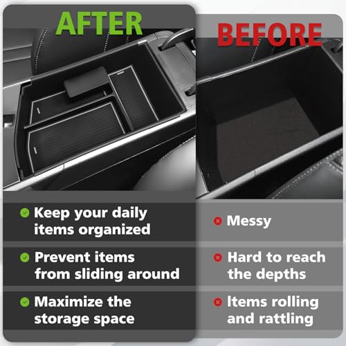 Muslogy Center Console Organizer for 2024 2025 2026 Hyundai - Product Imagery