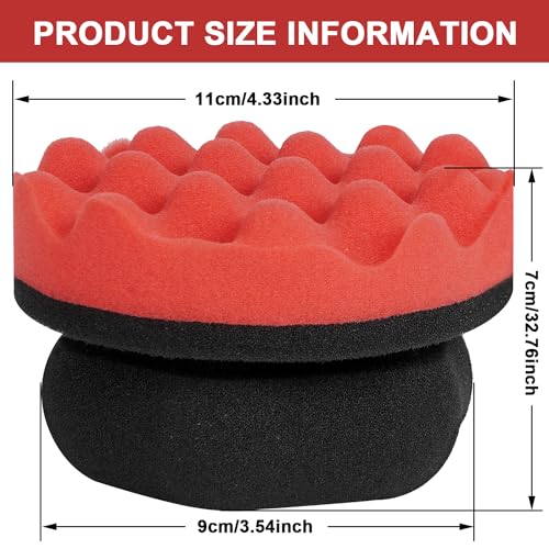 2 Pack Large Tire Shine Applicator Pad, Tire Hex Grip Applicator - Product Imagery