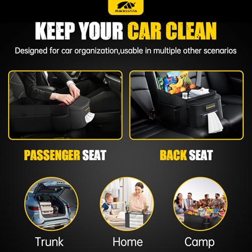 MIKKUPPA Car Seat Organizer - Front Passenger & Backseat - Product Imagery