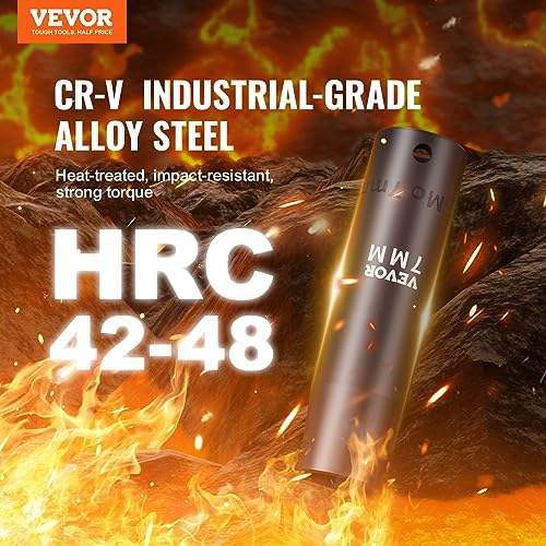 VEVOR 1/2" Drive Impact Socket Set 65 Piece, 3/8" to 1-1/4" and - Product Imagery