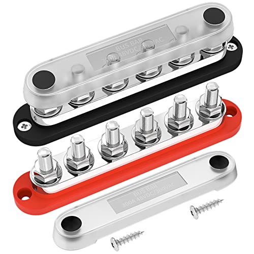 DaierTek 300A Bus Bar 12V Marine 12V Power Distribution Block - Product Imagery