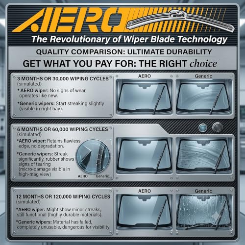 AERO Voyager 24" + 20" Premium All-Season OEM Quality Windshield - Product Imagery