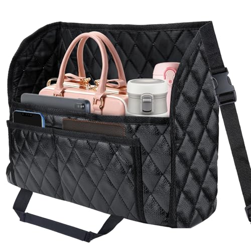 BFXM Car Purse Holder Between Seats, Leather Front Seat Car - Product Imagery