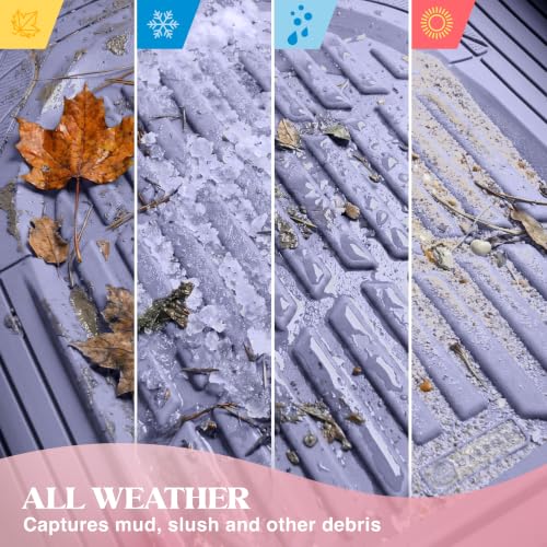 Lavender Purple Car Floor Mats - Universal Trim to Fit All - Product Imagery