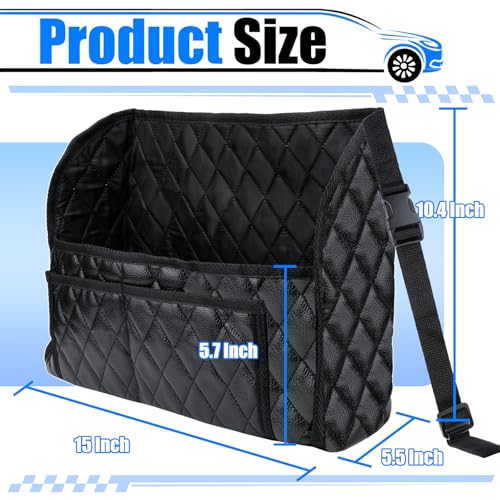 BFXM Car Purse Holder Between Seats, Leather Front Seat Car - Product Imagery