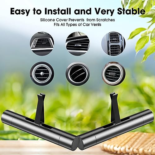 2 Pack Custom Car Air Freshener Diffuser Vent Clips with 12 - Product Imagery