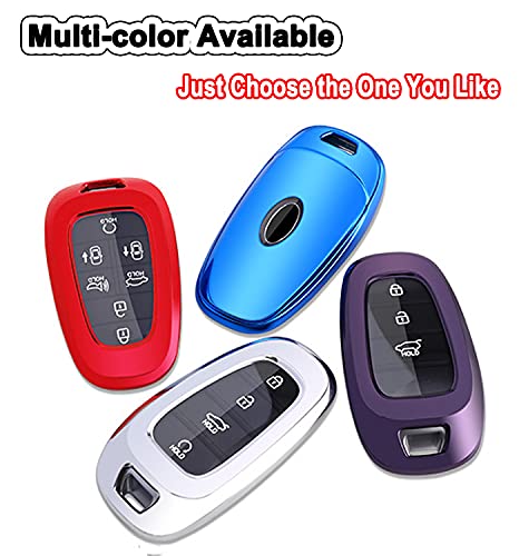 Soft TPU Key Fob Cover Fit for Hyundai Sonata Santa Fe Tucson - Product Imagery