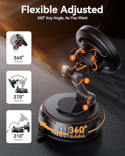 Miracase for MagSafe Car Mount[3800gf Strong Magnet & 90+LBS - Product Imagery