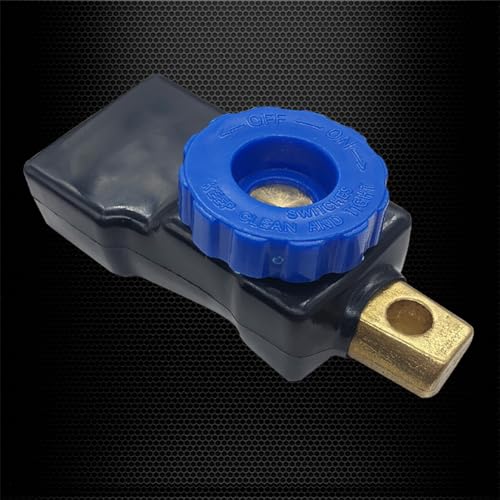 Ampper Top Post Battery Disconnect Switch 12V, Master Brass - Product Imagery
