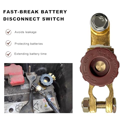 Sun Walker Top Post Battery Disconnect Switch, 12V/125A - Product Imagery