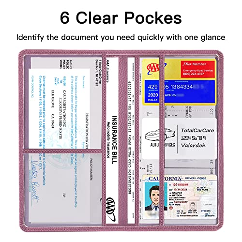 Valardoh Premium Car Registration and Insurance Card Holder, Car - Product Imagery