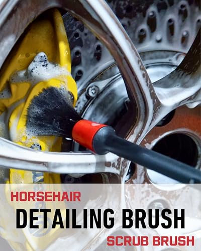 oesee Professional 4 Pack Long Handle Wheel Brush Kit for - Product Imagery