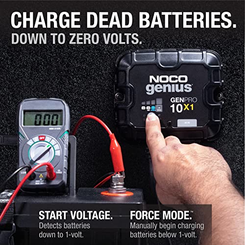 NOCO GENPRO10X1 12V 10A 1-Bank OnBoard Marine Battery Charger & - Product Imagery