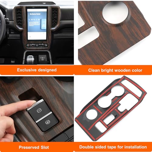 Central Control Dashboard Panel Compatible with Ford Ranger 2024 - Product Imagery