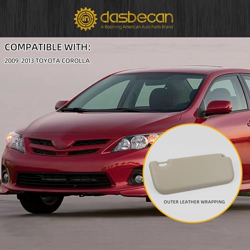 Dasbecan Sun Visor Compatible with Toyota Corolla 2009 2010 2011 - Product Imagery