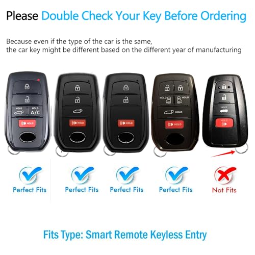 For Toyota Key Fob Cover with keychain,Key Shell Case for - Product Imagery