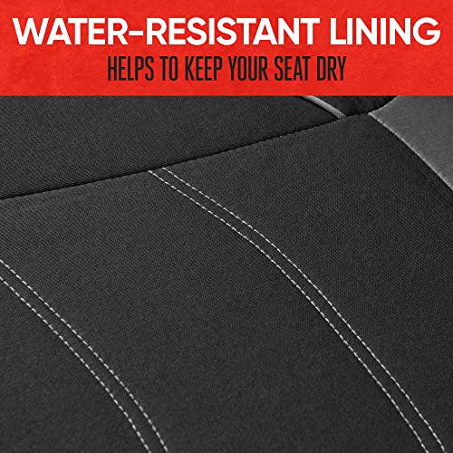 Motor Trend Black Cloth Car Seat Covers for Front Seats – - Product Imagery