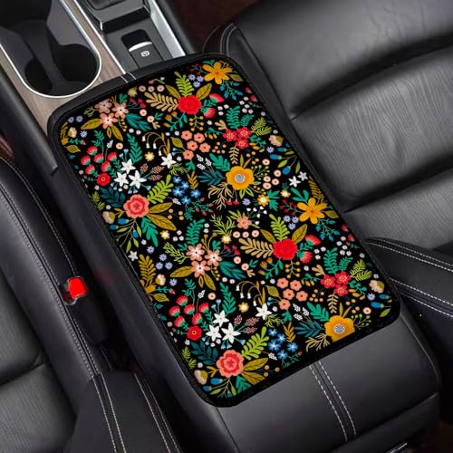 Garden wildflowers Universal Armrest Cover Pad, Car Center - Product Imagery