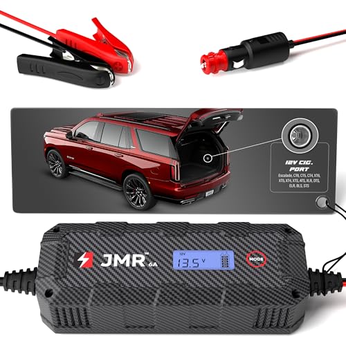 JMR 12V Battery Charger for Cadillac, 12V Cig. Port, No Lithium - Product Imagery
