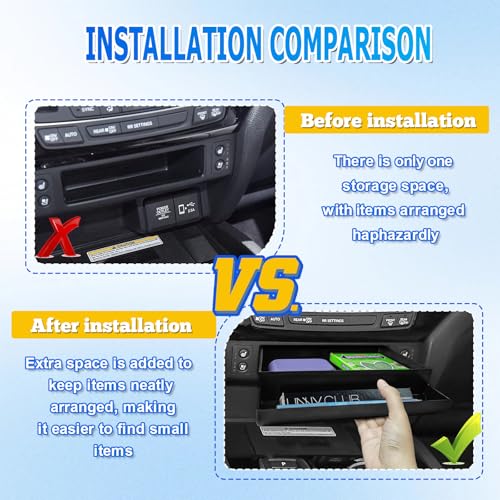 Console Drawer Tray for Honda Pilot 2016-2022/ Honda Ridgeline - Product Imagery