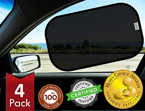 Car Window Shades - Certified 99.79% UVA & 99.95% UVB sun - Product Imagery