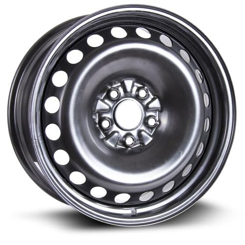 18x8 inch Custom Wheel - Black Standard Steel Rim ST Bolt- - Product Imagery