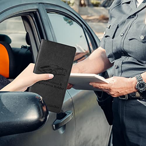 TILDOSAC 2Pack Leather Car Registration and Insurance Card - Product Imagery