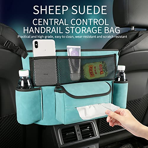 JEYODA Car Handbag Holder Between Seats Suede Large Capacity Car - Product Imagery