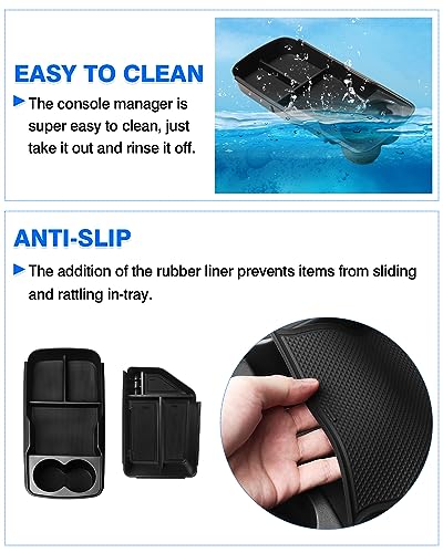 Autorder 2PCS Center Console Organizer for 2022-2026 Kia EV6 - Product Imagery