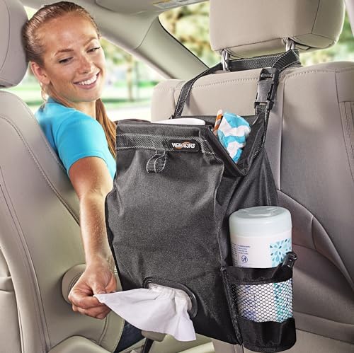 High Road Car Trash Can and Tissue Holder, Hanging Trash Bag - Product Imagery