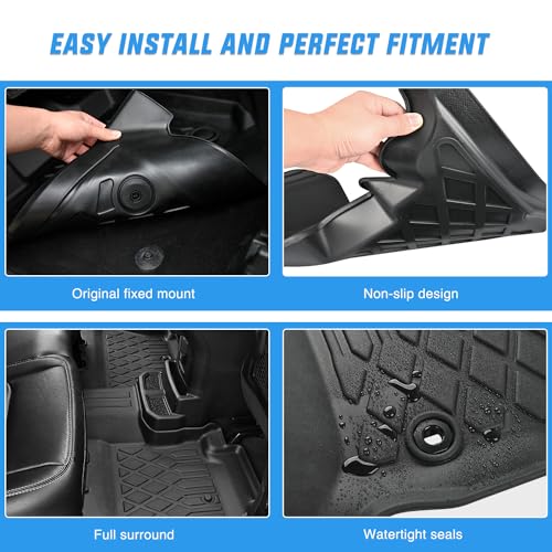 Nilight TPE Floor Mats for Subaru Crosstrek Impreza 2024 2025 - Product Imagery