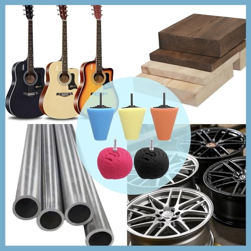 5Pcs Aluminum Polishing Kit Foam Sponge Polishing Balls Wheel - Product Imagery