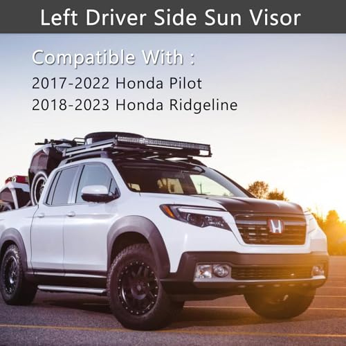 Left Drvier Side Sun Visor Fit for Honda Pilot 2017-2022, Honda - Product Imagery