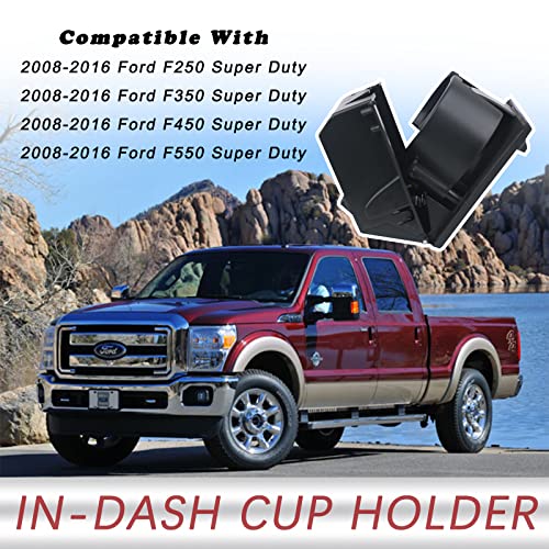 TQPONLY Dashboard Cup Holder Compatible with F250 F350 F450 F550 - Product Imagery