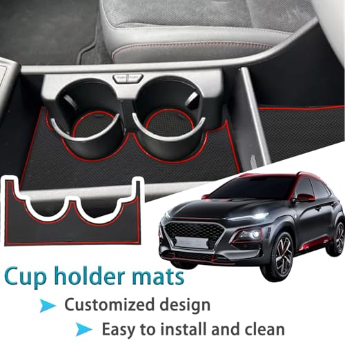 Center Console Liner for Hyundai Kona Accessories 2024 2025 2026 - Product Imagery
