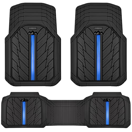 CAR PASS Rubber Floor Mats for Cars, Car Mats Full Sets - Product Imagery
