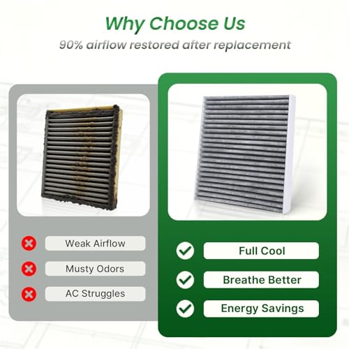 Cabin Air Filter Fits 2019-2025 QX50/Altima, 2022-2025 QX55/QX60 - Product Imagery