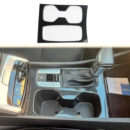 Carbon Fiber Center Console Gear Shift Cupholder Panel Cover - Product Imagery