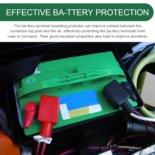 8PCS Battery Terminal Cover, Battery Terminal Protector, Rubber - Product Imagery